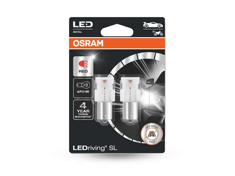 Osram LEDriving SL 7506DRP-02B 1,4W BA15s 12V P21W 2db